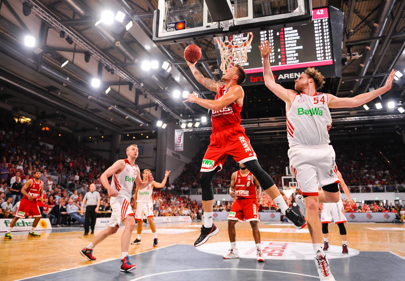 14.06.2015, Basketball, 1. Bundesliga, BBL, Saison 2014/15, Playoffs, Finale, Spiel 3, Brose Baskets Bamberg - FC Bayern Muenchen Basketball