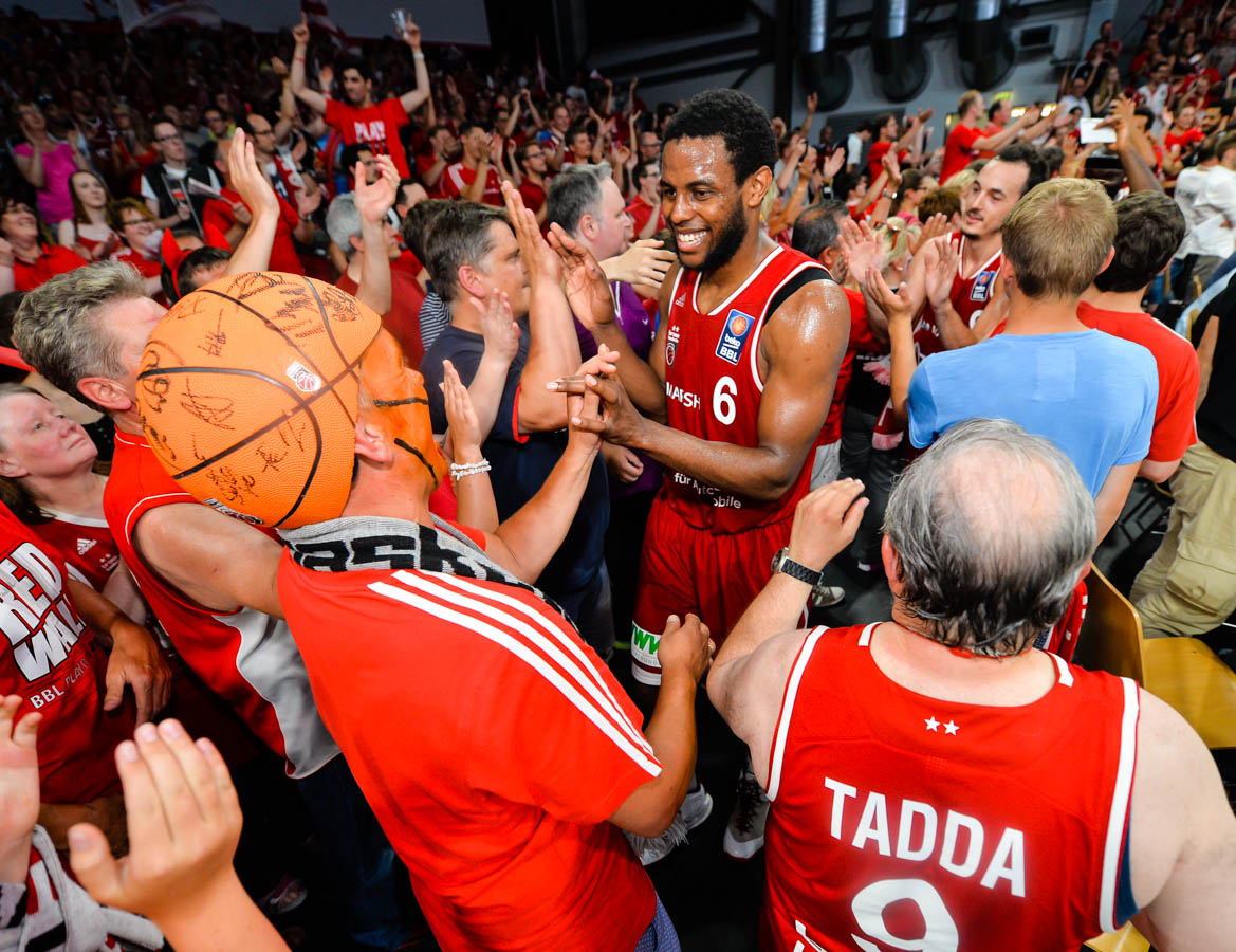 14.06.2015, Basketball, 1. Bundesliga, BBL, Saison 2014/15, Playoffs, Finale, Spiel 3, Brose Baskets Bamberg - FC Bayern Muenchen Basketball