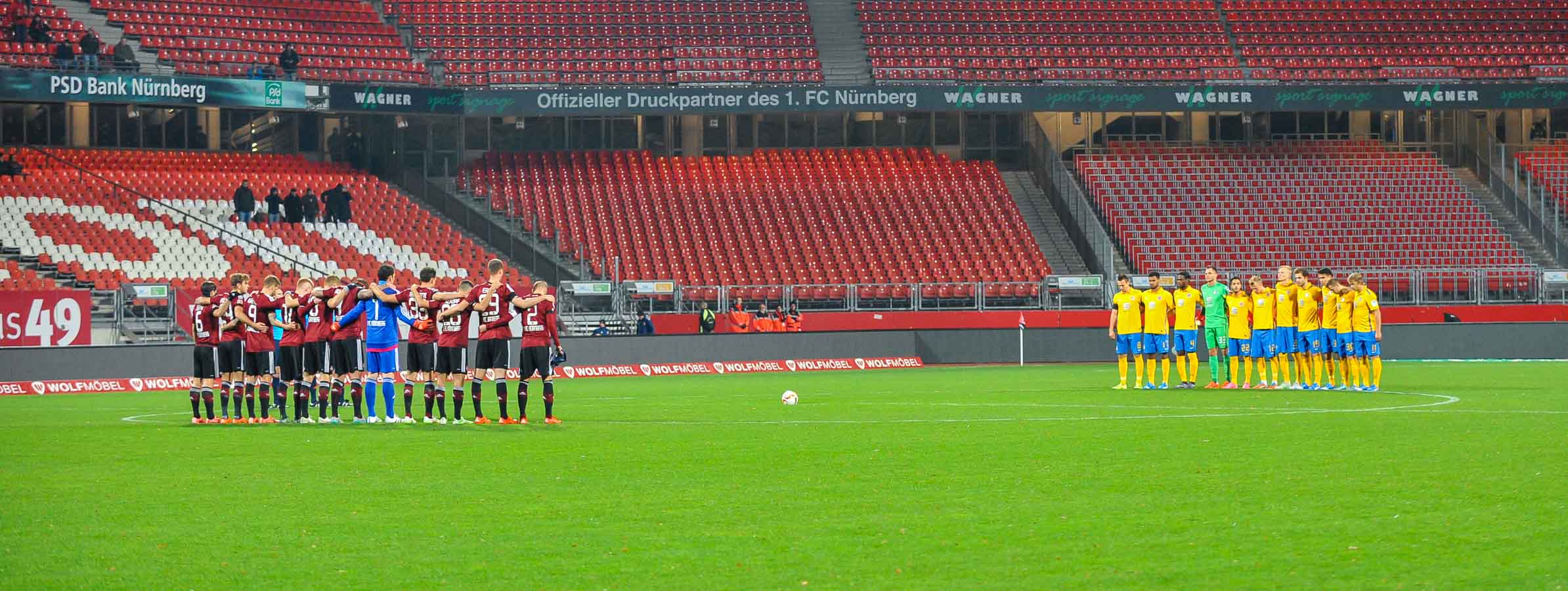 23.11.2015, Fussball, 2. Bundesliga, Saison 2015/16, 1. FC Nuernberg - Eintracht Braunschweig