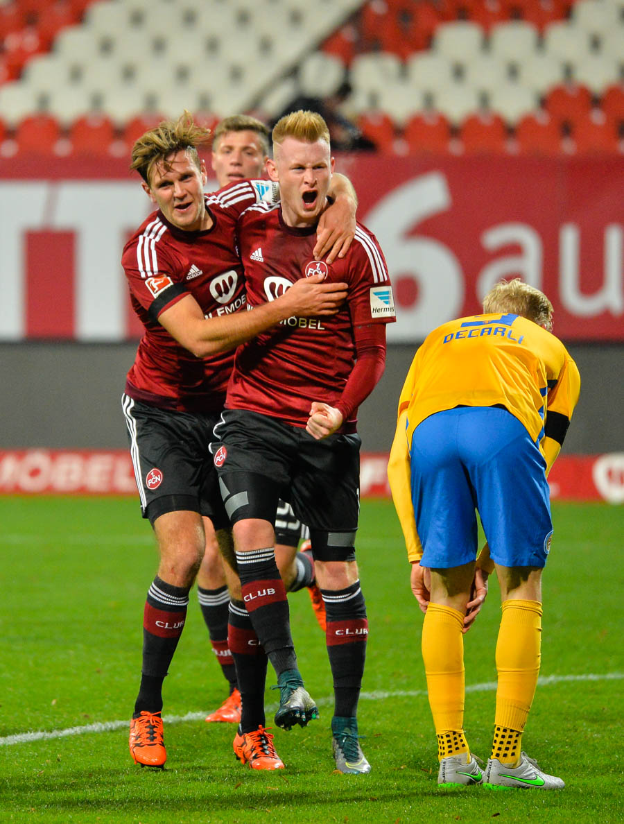 23.11.2015, Fussball, 2. Bundesliga, Saison 2015/16, 1. FC Nuernberg - Eintracht Braunschweig