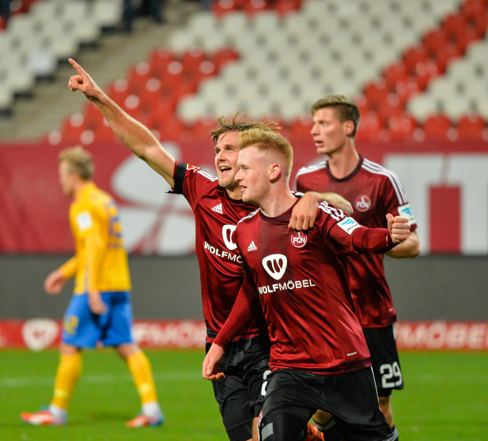 23.11.2015, Fussball, 2. Bundesliga, Saison 2015/16, 1. FC Nuernberg - Eintracht Braunschweig