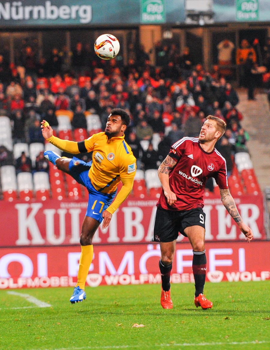 23.11.2015, Fussball, 2. Bundesliga, Saison 2015/16, 1. FC Nuernberg - Eintracht Braunschweig