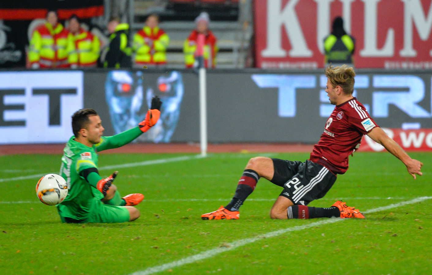 23.11.2015, Fussball, 2. Bundesliga, Saison 2015/16, 1. FC Nuernberg - Eintracht Braunschweig